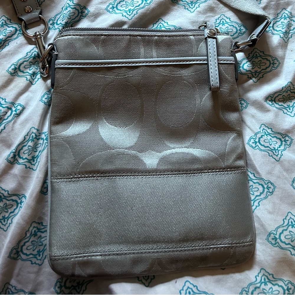 Gray Coach Crossbody Bag